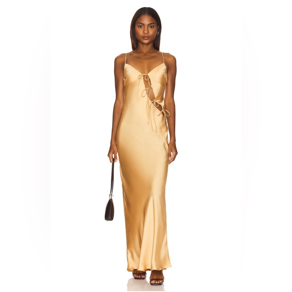 Lioness About A Girl Maxi Dress in Gold